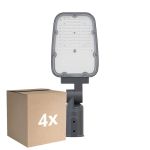 Confezione Multipack 4x Ledvance Illuminazione stradale LED Area Value Grande SPD Aluminium Grigio 30W 3900lm 160x58D - 730 Luce Calda | IP66 - Simmetrico