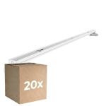 Confezione Multipack 20x Noxion Reglette Click V2 LED T8 | Adatto per 2x 120cm Tubo LED