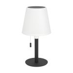 Eglo Lampada Da Tavolo Montapalma Solar Acciaio Nero 2W 190lm - 830 Luce Calda -  | IP54 - Dimmerabile - USB-C