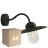 Confezione Multipack 6x Nordlux Luxe Luce Da Parete Metallo Nero | Adatto per E27