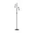 Eglo Lampada da terra Townshend Acciaio Legna Nero Marrone | IP20 - Adatto per 2x E27 