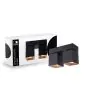 D'Lite Luce da soffitto Kubo Nero Inclinabile e Ruotabile | IP20 - Adatto per 2x GU10