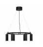 Nordlux Vico Luce Pendente Aluminium e Metallo Nero | 534mm - Adatto per 6x GU10