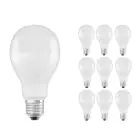 Confezione Multipack 10x Ledvance Classic LED E27 Pera Ghiaccio 19W 2452lm - 827 Bianco Molto Caldo | Sostitua 150W