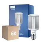 Confezione Multipack 6x Philips TrueForce LED E40 HPL Chiara 42W 6000lm 360D - 840 Bianco Freddo | Sostitutiva 200W