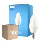 Confezione Multipack 10x Philips Corepro LED Candela E14 Ghiaccio 7W 806lm - 840 Bianco Freddo | Sostitutiva 60W